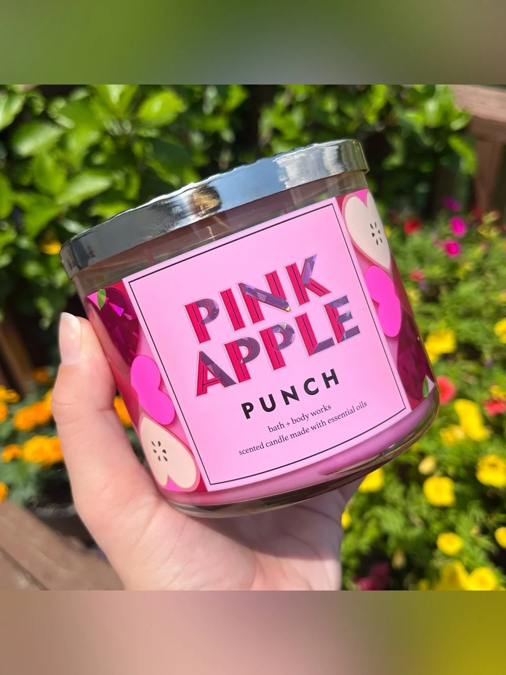 Bath and Body Works Pink Apple Punch Candle